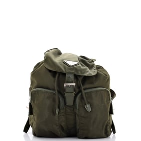 Prada Double Front Pocket Backpack Tessuto