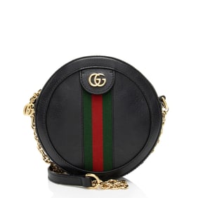 Gucci Leather Ophidia Round Mini Shoulder
