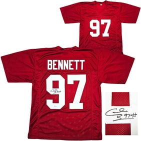 ALABAMA CORNELIUS BENNETT AUTOGRAPHED MAROON JERSEY