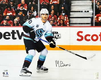 matty beniers autographed 16x20 photo seattle