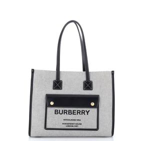 Burberry Freya Shopping Tote Canvas with
