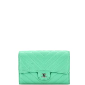 Chanel CC Gusset Classic Flap Wallet