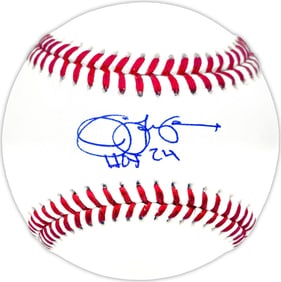 jim leyland autographed MLB baseball tigers