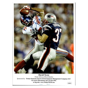 david tyree new york giants autographed