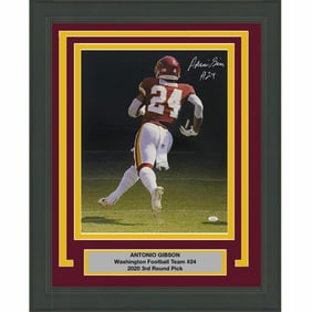 FRAMED Autographed/Signed ANTONIO GIBSON Washington Team