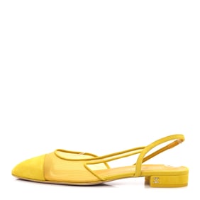 Chanel Mesh Suede Kidskin Cap Toe