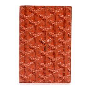 Goyard Goyardine Passport Holder Orange