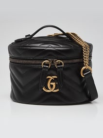 Gucci Black Quilted Leather Marmont Mini