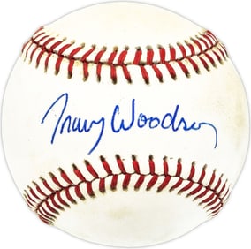 tracy woodson autographed signed NL baseball