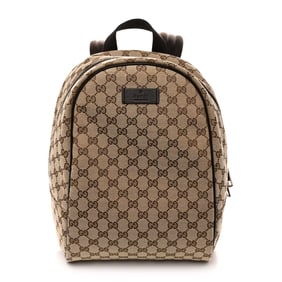 Gucci Monogram Travel Backpack Dark Brown