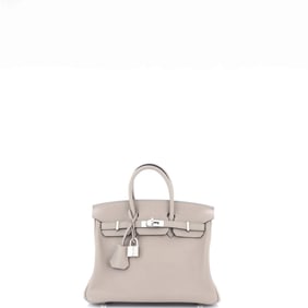 Hermes Birkin Handbag Grey Swift with