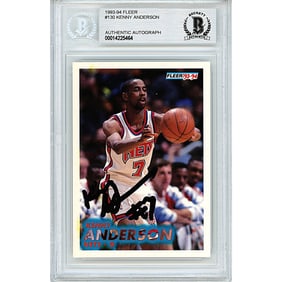 kenny anderson signed new jersey nets