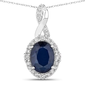1.72 CT Genuine Blue Sapphire and