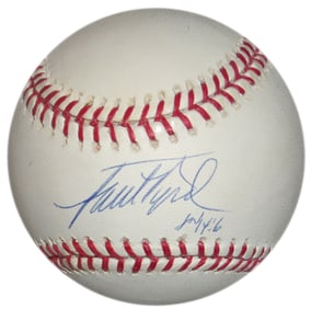 PAUL BYRD SIGNED OML SELIG BASE