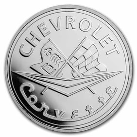 Corvette 1 oz Silver Classic Emblem