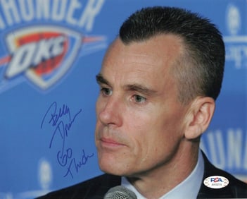 Billy Donovan signed 8x10 photo PSA/DNA