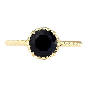 Natural Sapphire Ring In 14K Yellow