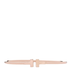 Tiffany 18K Rose Gold Narrow T