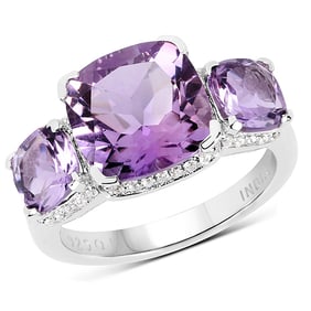 5.85 CT Genuine Pink Amethyst and