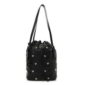 Saint Laurent Lambskin Medium Heart Studded