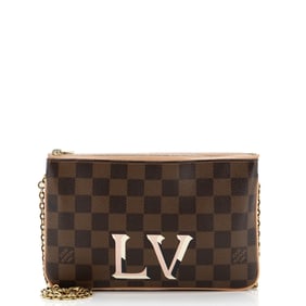 Louis Vuitton Double Zip Pochette Damier