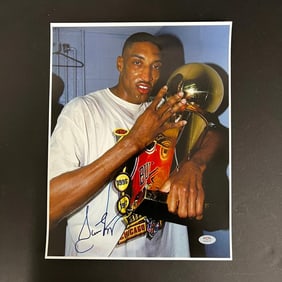 scottie pippen signed 11x14 photo PSA/DNA