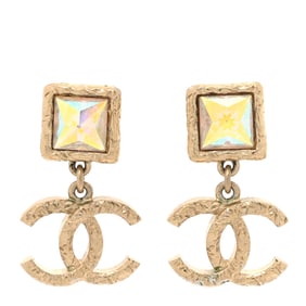 Chanel Iridescent Baguette Crystal CC Drop