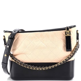 Chanel Bicolor Gabrielle Hobo Quilted Aged