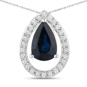 1.15 CT Genuine Blue Sapphire and