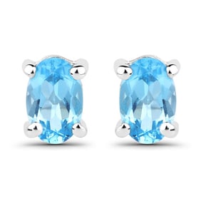 1.02 CT Genuine Swiss Blue Topaz
