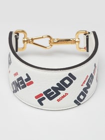 Fendi x Fila White Leather Strap