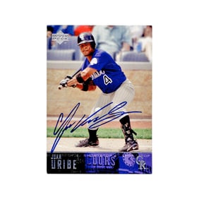 2003 upper deck juan uribe autograph