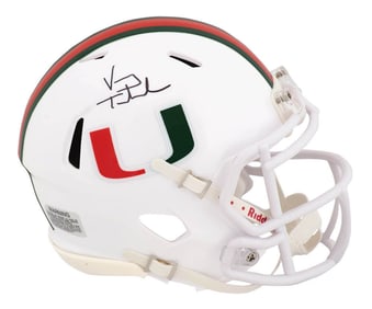 vinny testaverde signed miami white riddell