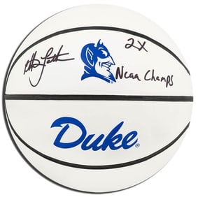 christian laettner signed duke rawlings logo