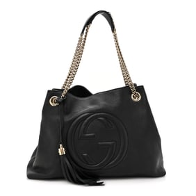 Gucci Pebbled Calfskin Medium Soho Chain