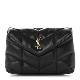 Saint Laurent Lambskin Monogram Loulou Puffer