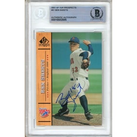 ben sheets milwaukee brewers signed 2001