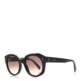 Celine Acetate Studded Mineral Round Sunglasses