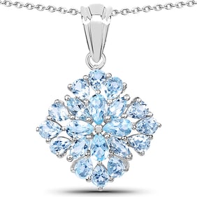 3.80 CT Genuine Blue Topaz 14K