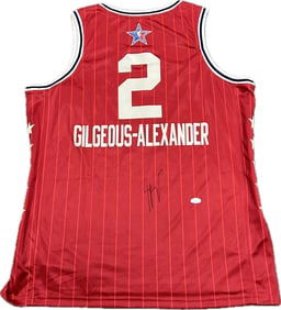 shai gilgeous-alexander signed 2024 all-star jersey