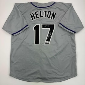 autographed/signed todd helton HOF 24 colorado