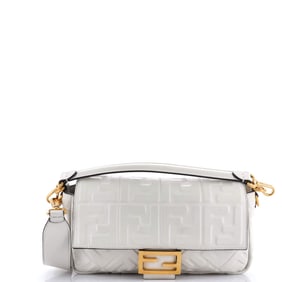Fendi Baguette NM Bag Zucca Embossed