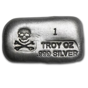 1 oz Hand Poured Silver Bar
