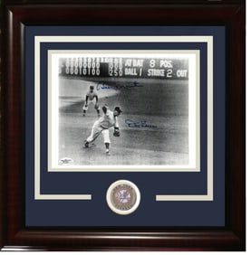 Don Larsen Billy Martin signed 8x10