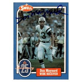 don maynard new york jets autographed