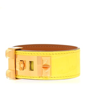 Hermes Matte Niloticus Crocodile Collier de