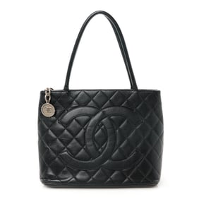 Chanel Caviar Quilted Medallion Tote Black