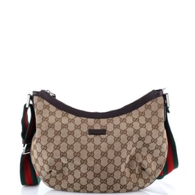 Gucci Saddle Zip Messenger Bag GG
