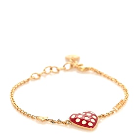 Christian Dior Metal Dioramour Bracelet Red