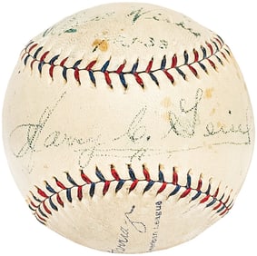 Harry Geisel Autographed AL Harridge Baseball